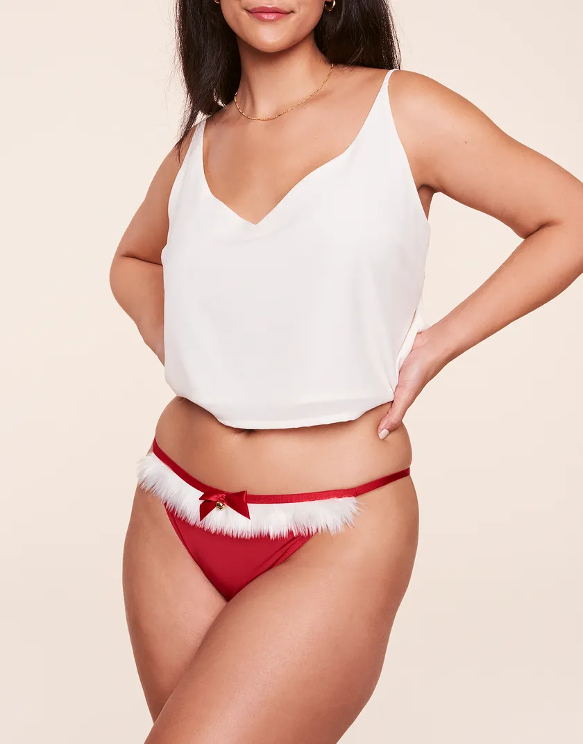 Claussa Bikini Dark Red Plus panty bundle Model 2