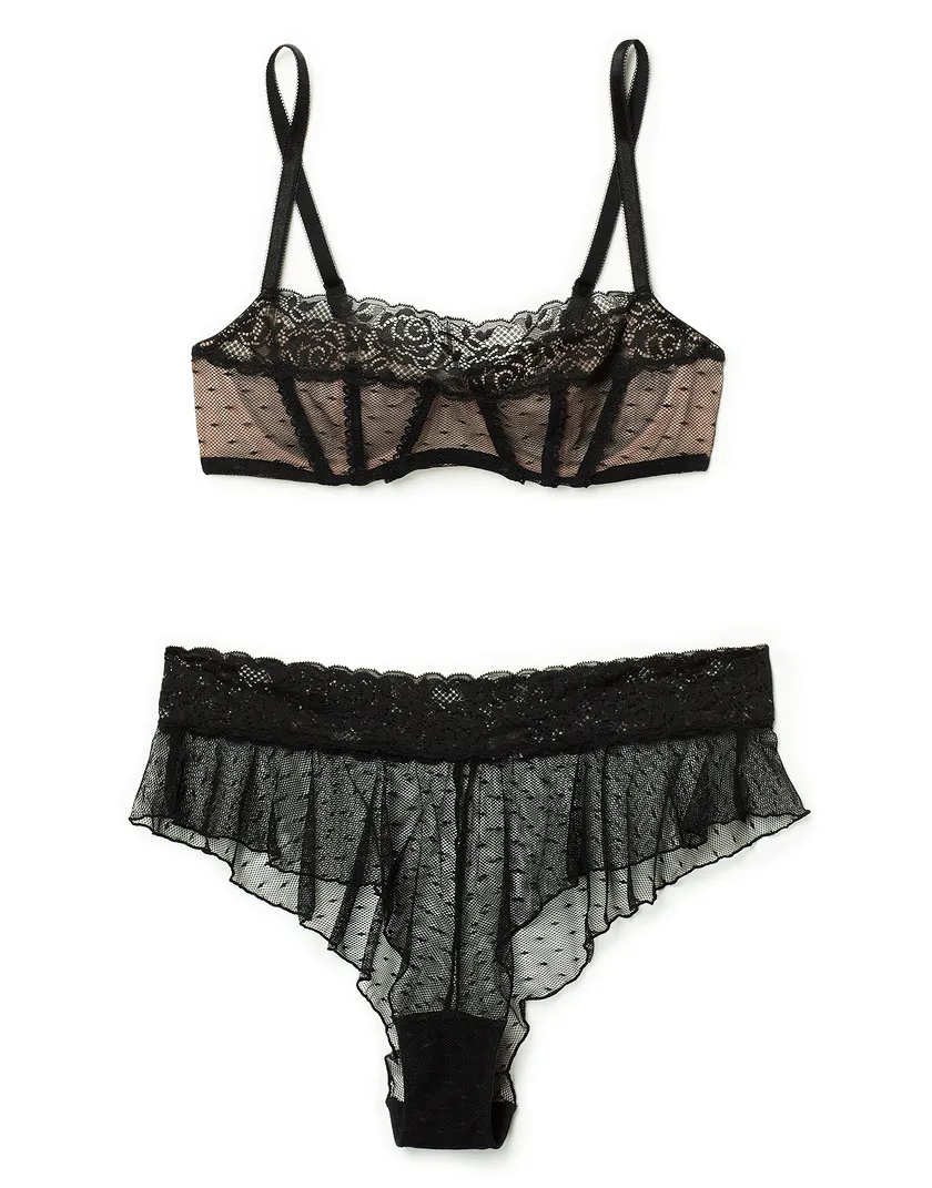 Ellanora Black 2 Unlined bra bundle Still 4