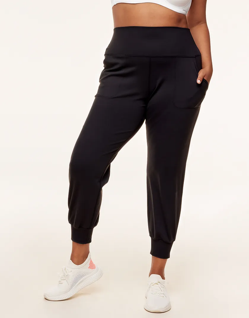 Cora Cozy Jogger Black Plus activewear bundle Model 2