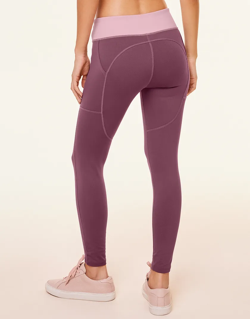 Bailey Medium Rise Legging Dark Purple activewear bundle Model 3