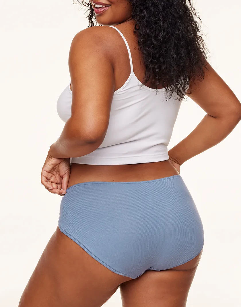 Yasmin Midi Brief Blue Plus panty bundle Model 2