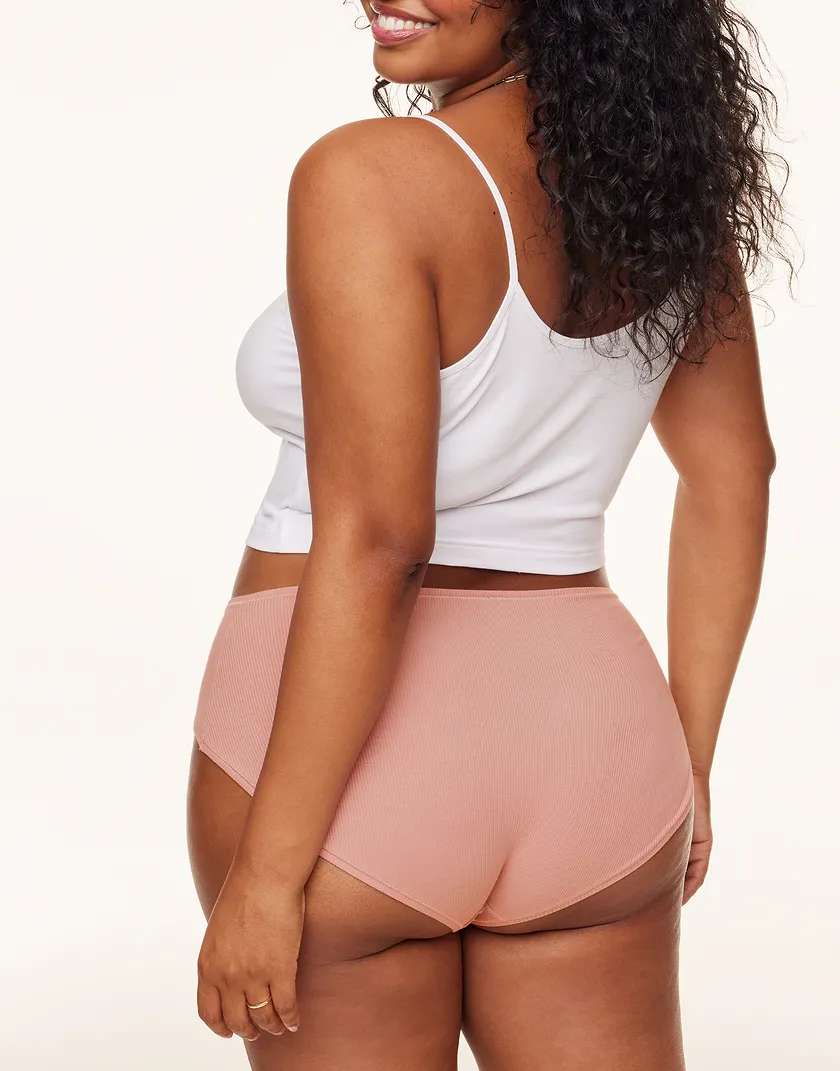 Yasmin Midi Brief Pink Plus panty bundle Model 2