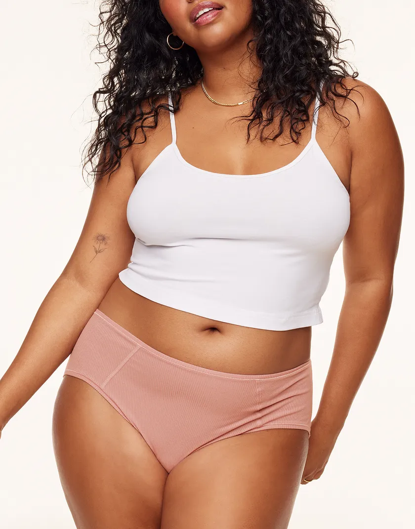 Yasmin Midi Brief Pink Plus panty bundle Model 5