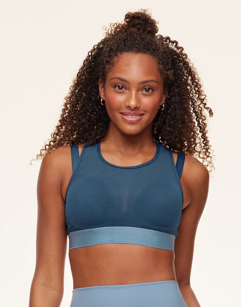 Micah Dark Blue 2 Contour activewear bundle Model 1