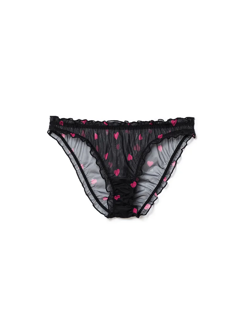 Georgia Brief Heart Black panty bundle Still 3