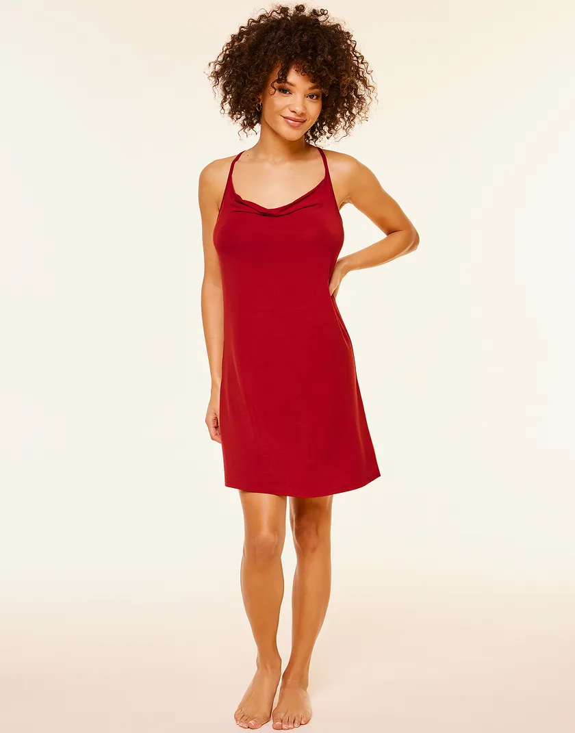 Jacqueline Dark Red sleepwear bundle Model 6