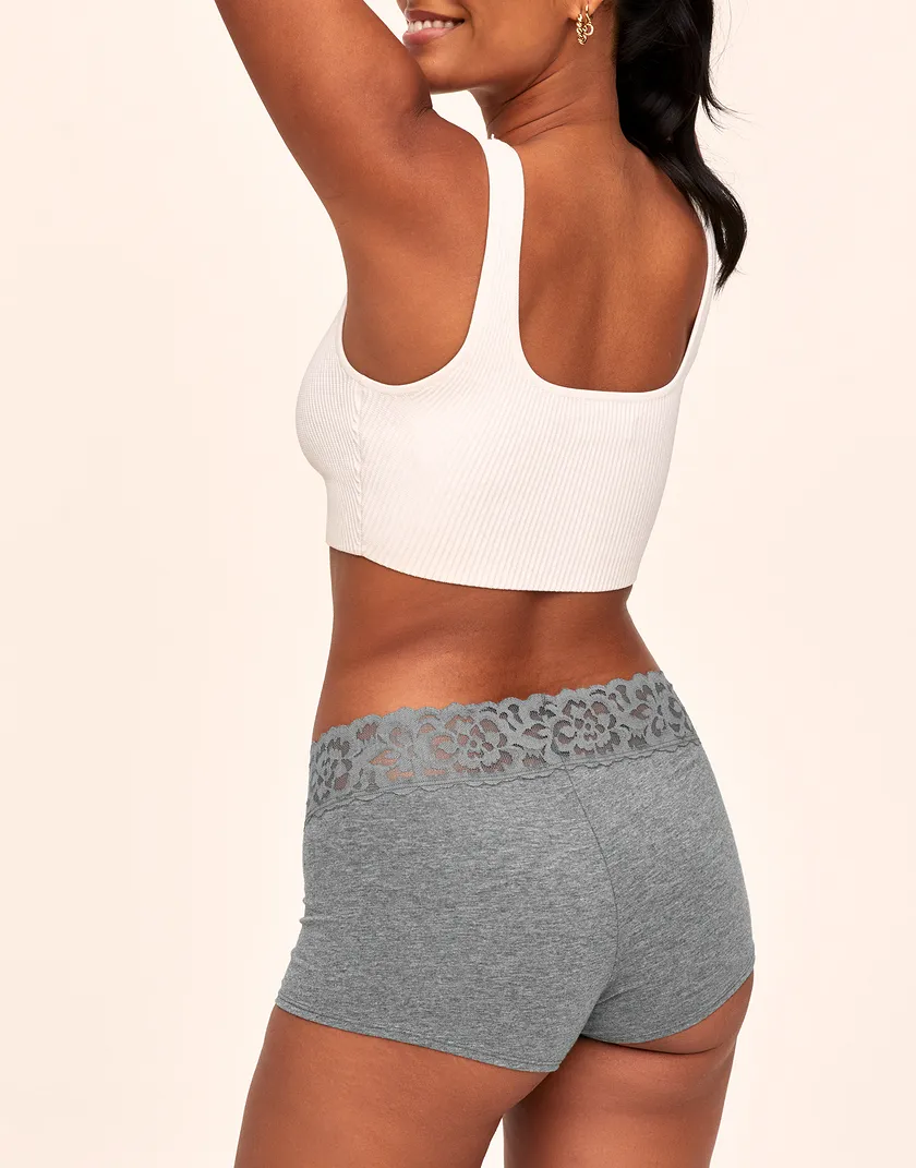 3-Pack Leondra Cotton Shortie Gray panty pack Model 3