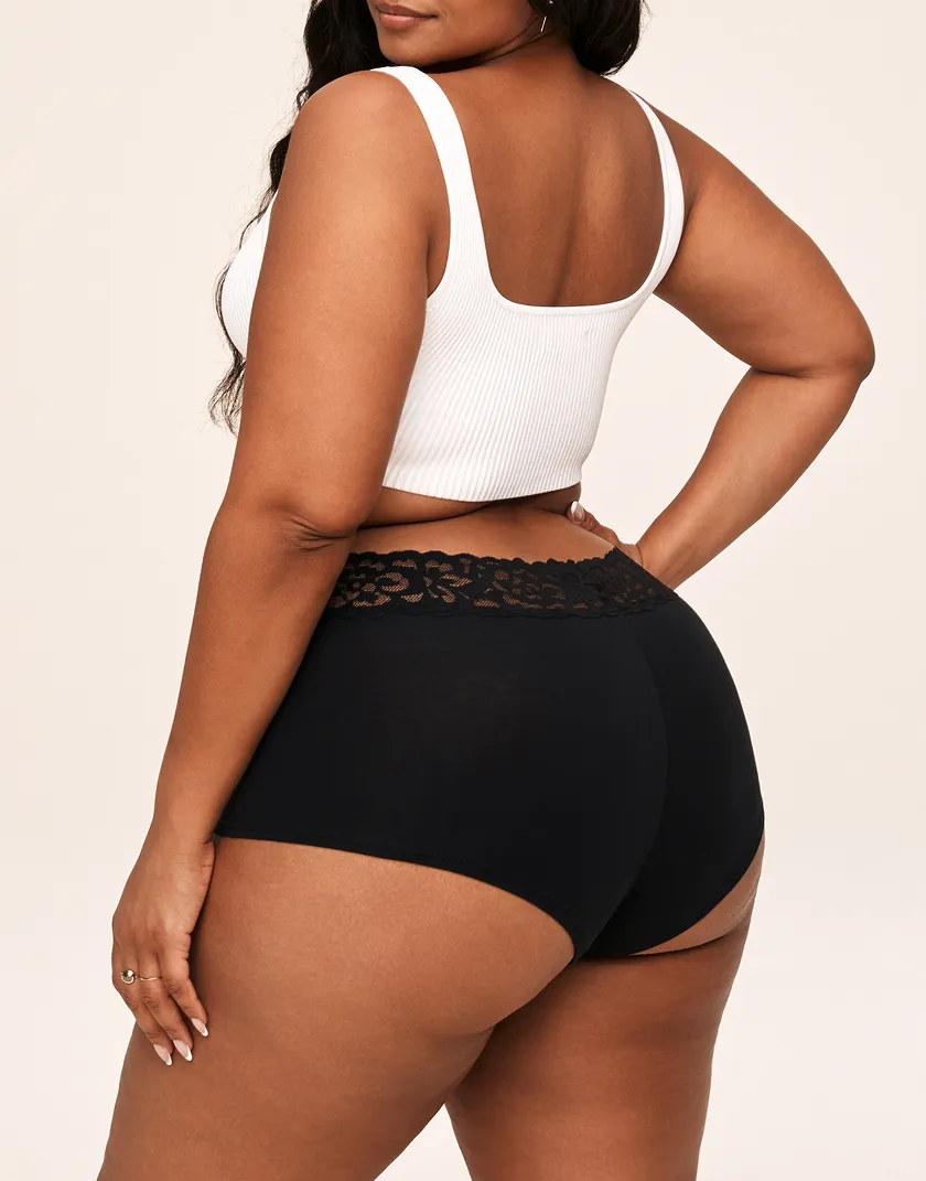 3-Pack Leondra Cotton Shortie Gray Plus panty pack Model 4
