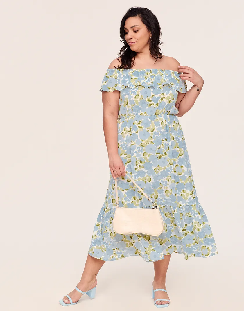 Celine Dress Blue Plus dresses bundle Model 5