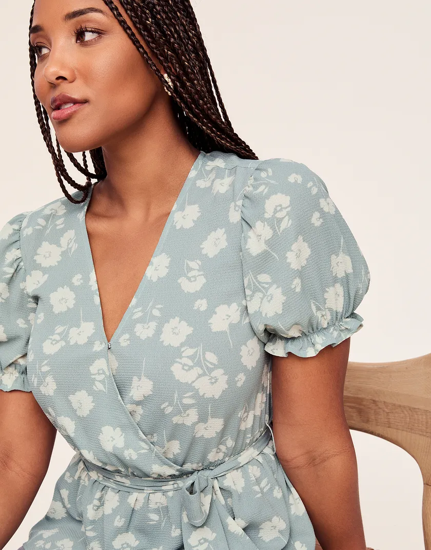 Mira Top Floral Green tops bundle Model 4