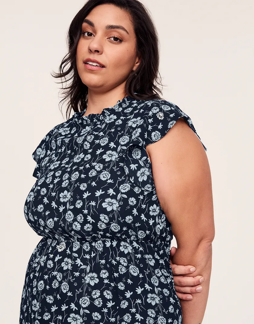 Nadia Dress Black Floral Plus dresses bundle Model 5
