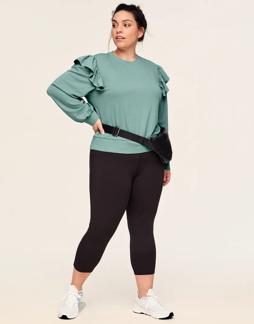 Saba Sweatshirt Medium Green Plus tops bundle Model 4