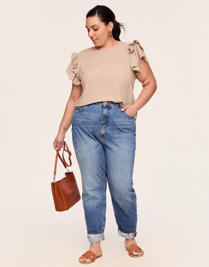 Winnie Top Medium Beige Plus tops bundle Model 4