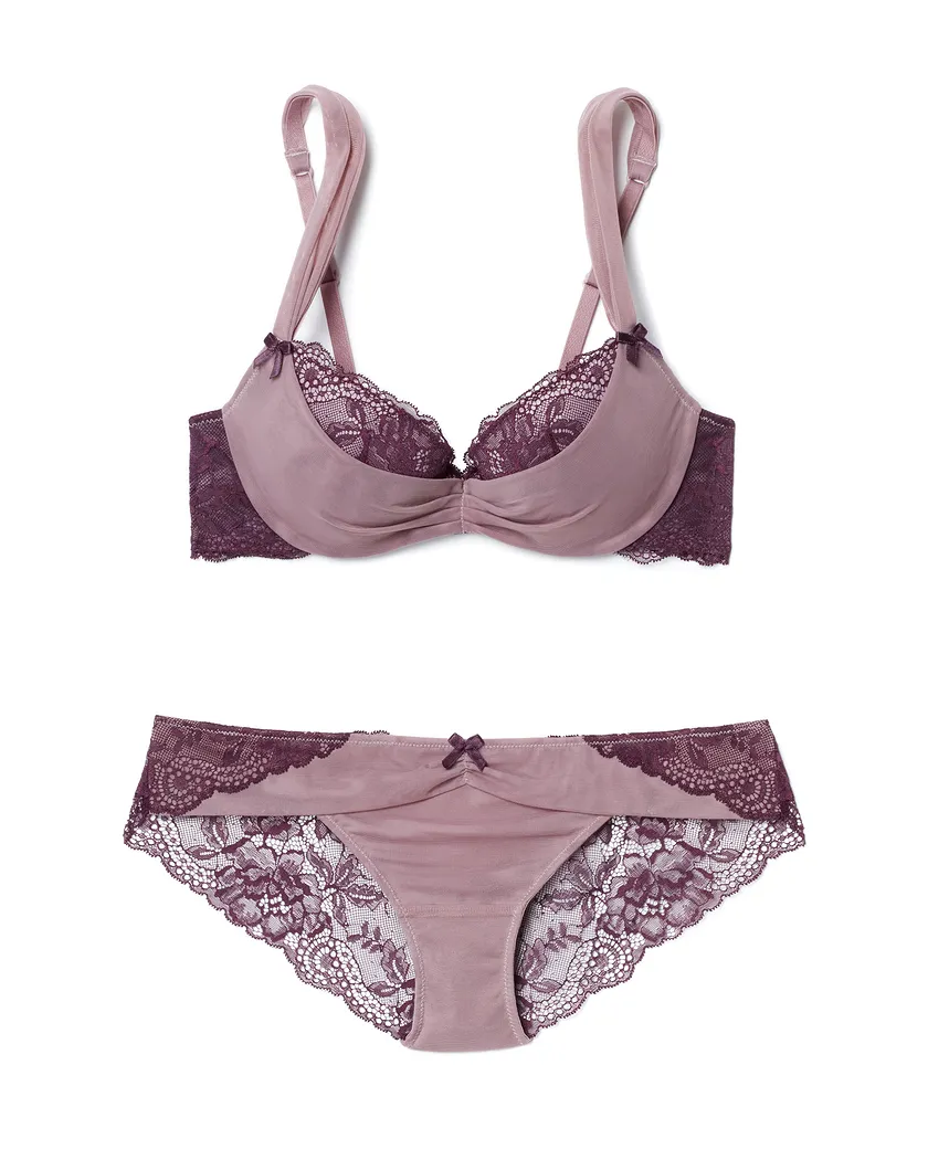 Clairabelle Dark Purple 11 Push Up bra bundle Still 3
