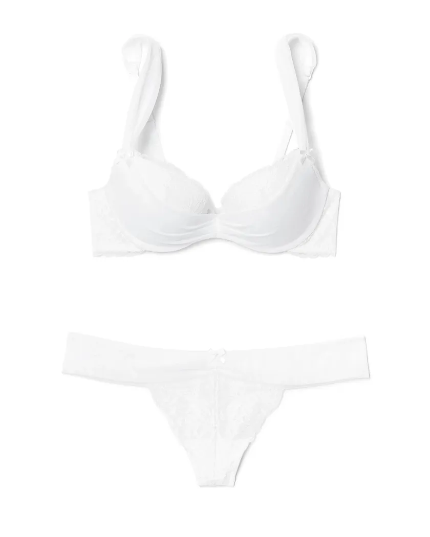 Clairabelle White 7 Push Up bra bundle Still 2