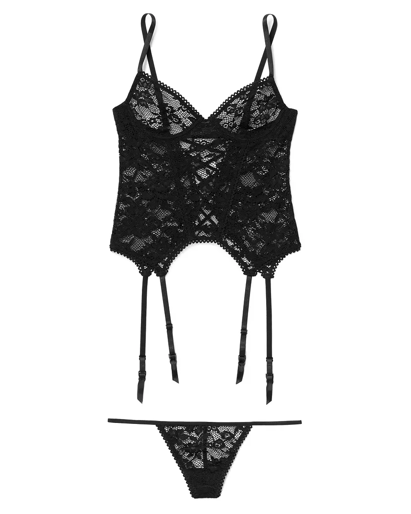 Emalyn Black Unlined corset bundle Still 3