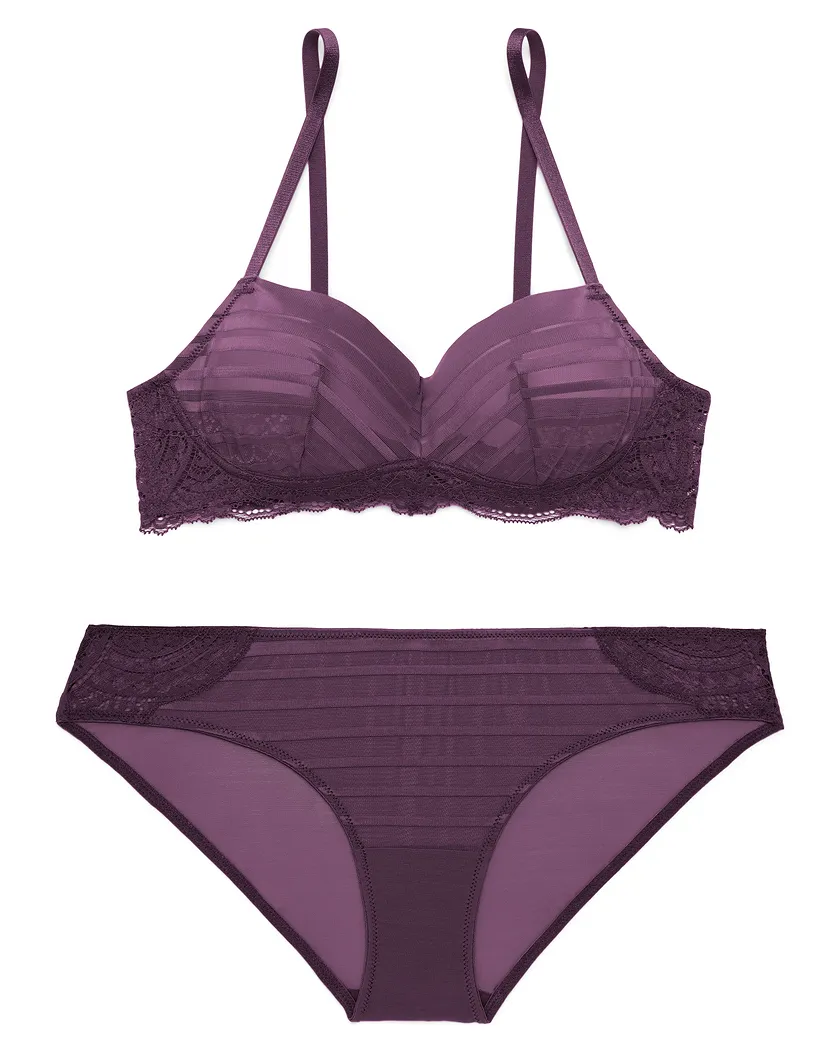 Nicolette Dark Purple 2 Unlined bra bundle Still 2