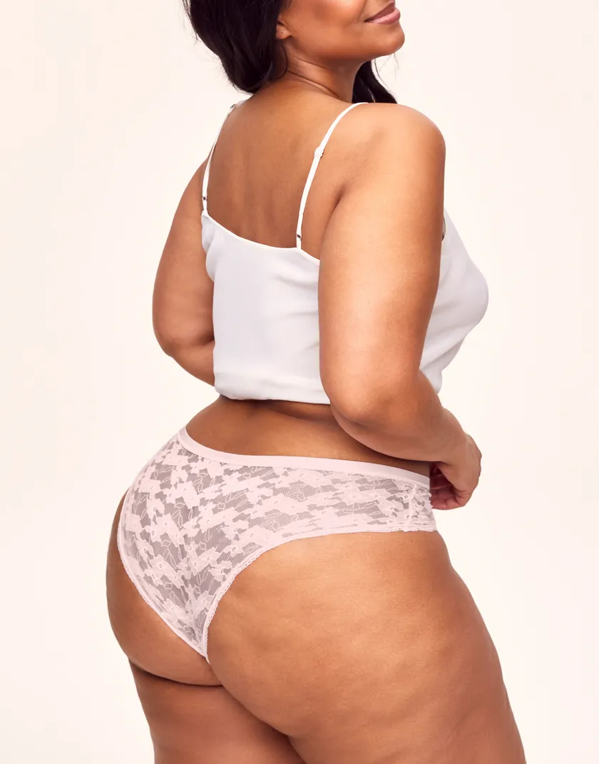 Deirdre Cheeky Light Pink Plus panty bundle Model 2