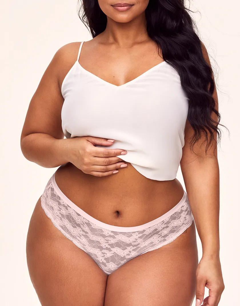 Deirdre Cheeky Light Pink Plus panty bundle Model 5