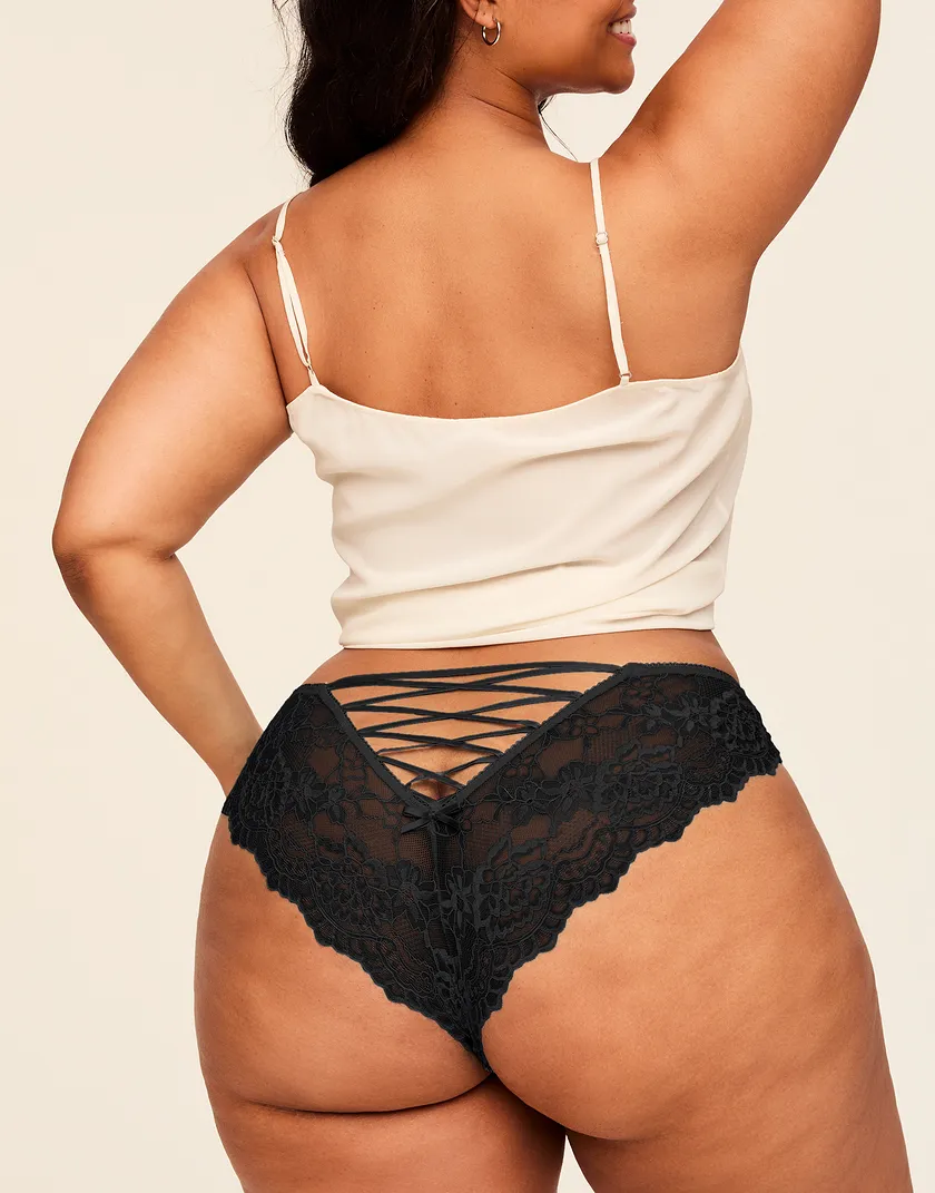 Enny Solo Cheeky Black Plus panty bundle Model 2