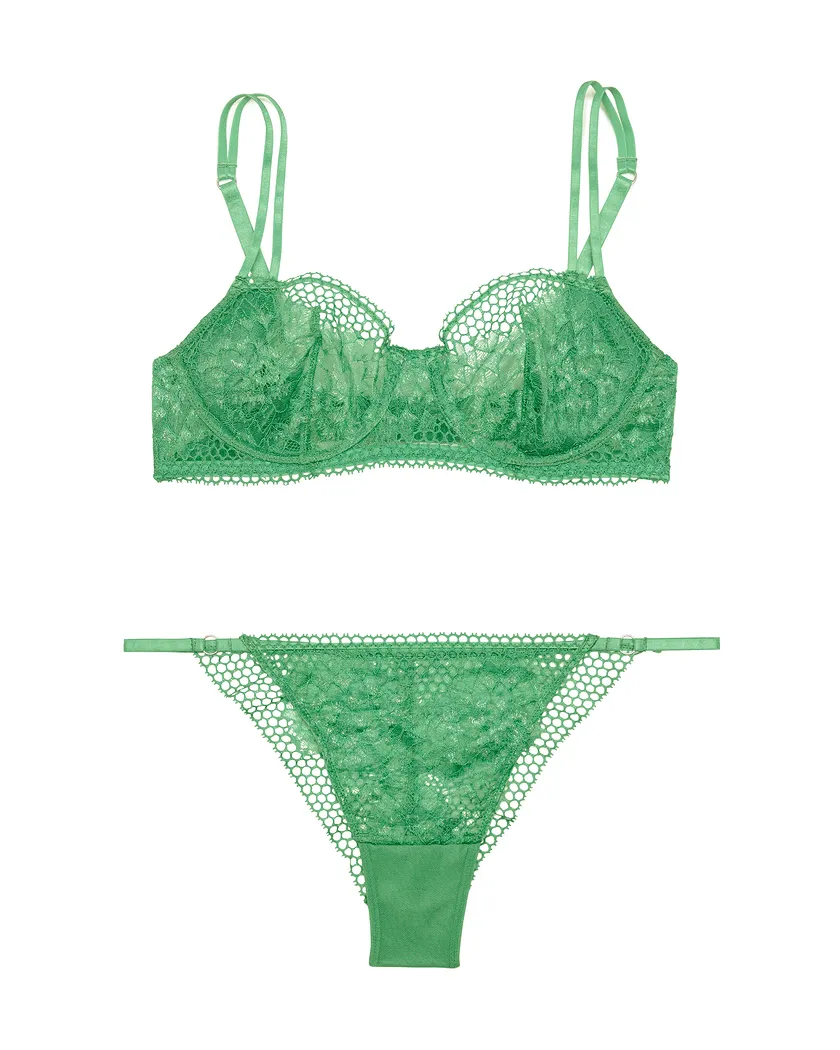 Evah Medium Green 2 Unlined bra bundle Still 2