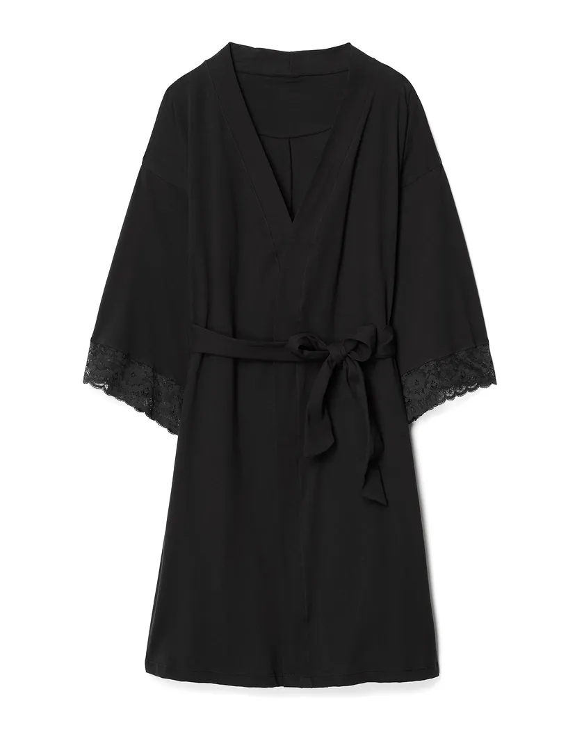 Rachelle Robe Black sleepwear bundle Still 2