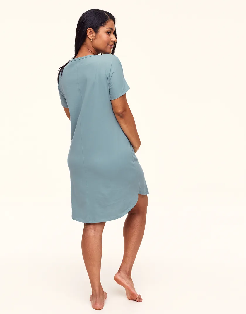 Mama Sleepshirt Medium Blue sleepwear bundle Model 4
