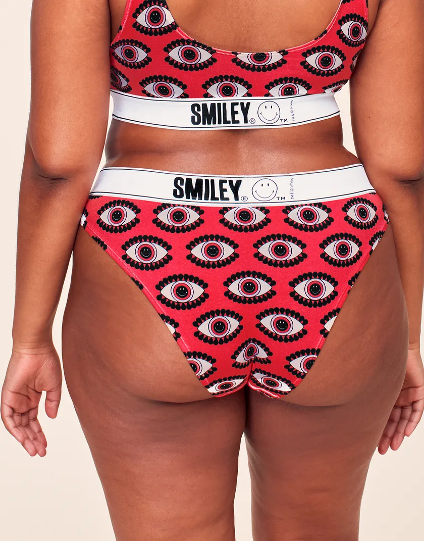 Adore Me x SMILEY Bikini Convo Red Plus panty bundle Model 5