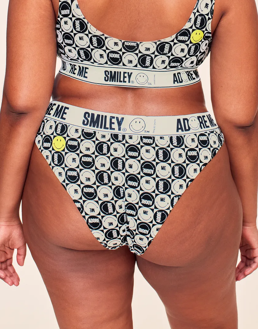 Adore Me x SMILEY Bikini Convo Black Plus panty bundle Model 2