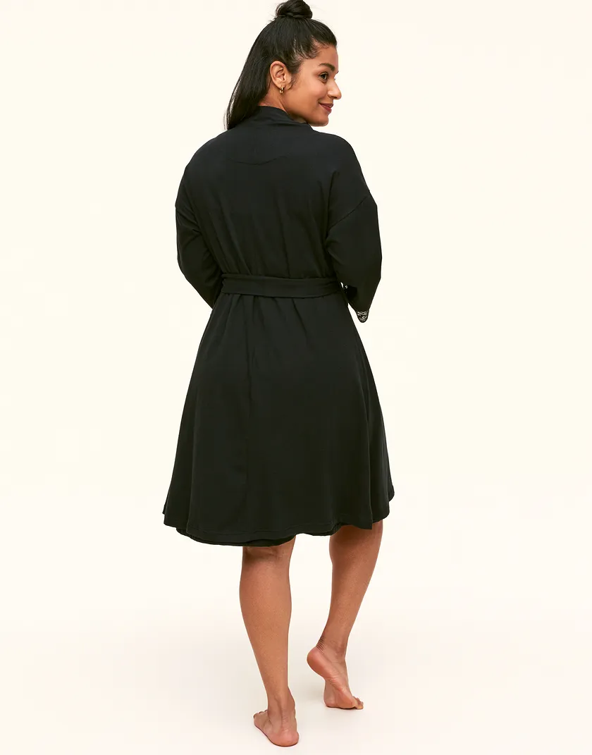 Rachelle Robe Black sleepwear bundle Model 5