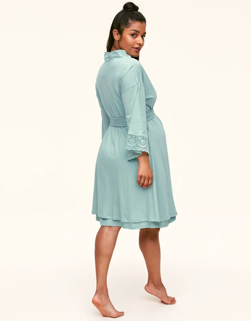 Rachelle Robe Medium Green sleepwear bundle Model 5