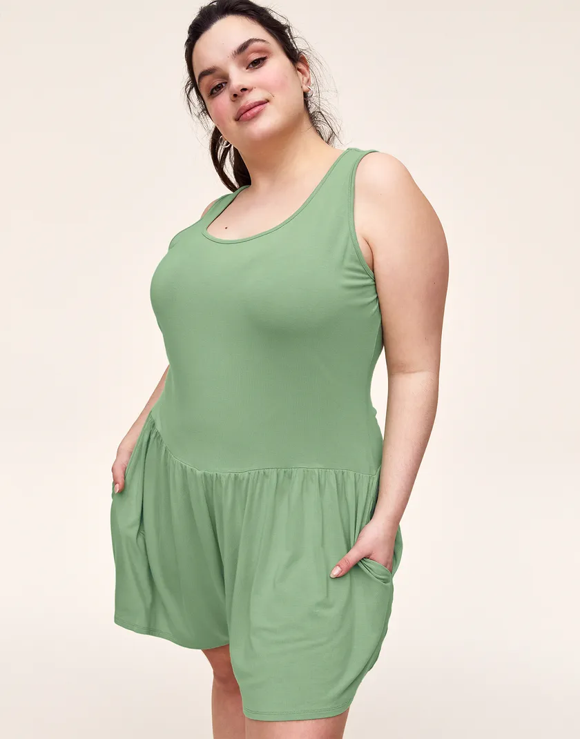 Maya Playsuit Medium Green Plus jumpsuits bundle Model 2