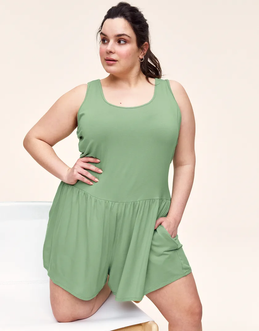 Maya Playsuit Medium Green Plus jumpsuits bundle Model 4
