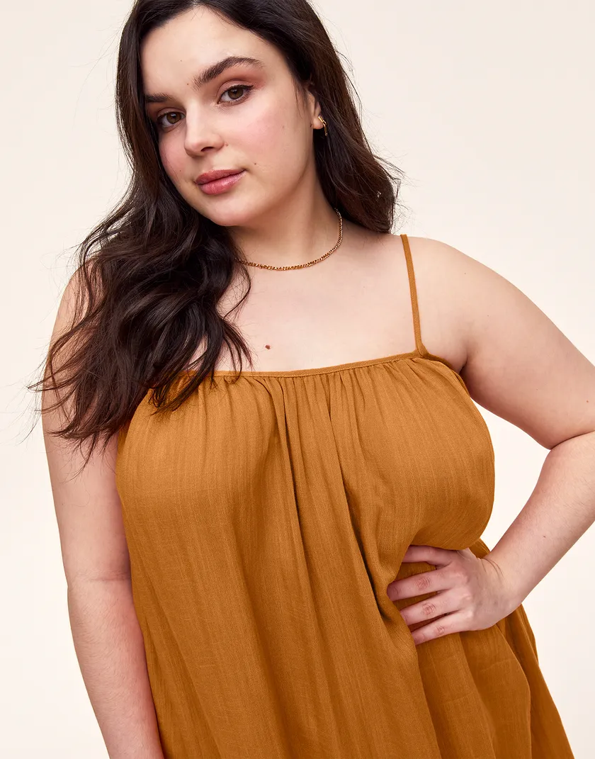 Parker Dress Dark Orange Plus dresses bundle Model 5