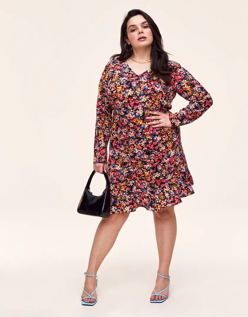 Cali Dress Blue Plus dresses bundle Model 2