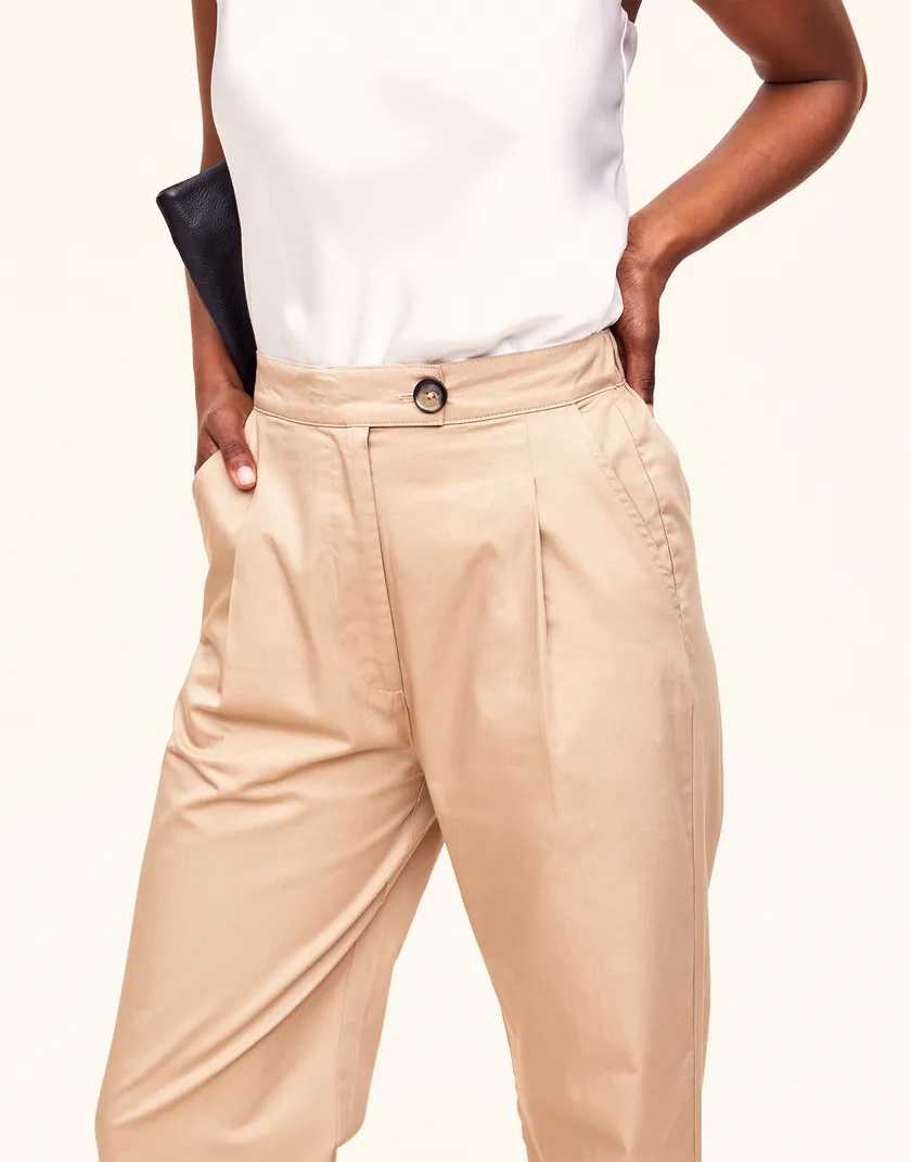 Esley Pant Beige pants & shorts bundle Model 4