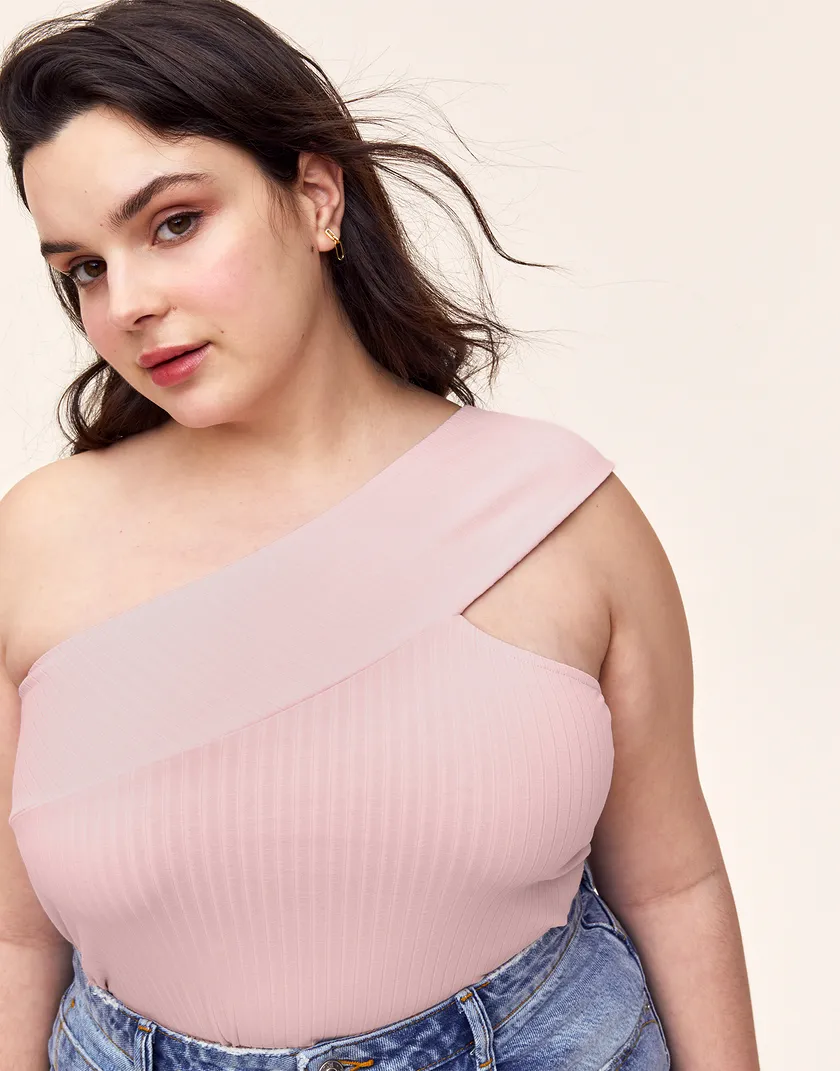 Lauren Top Plus Light Pink Plus tops bundle Model 1