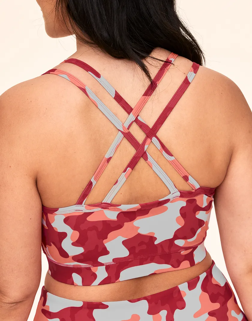 Cora Cozy Bra Novelty Pink Plus Lined activewear bundle Model 4