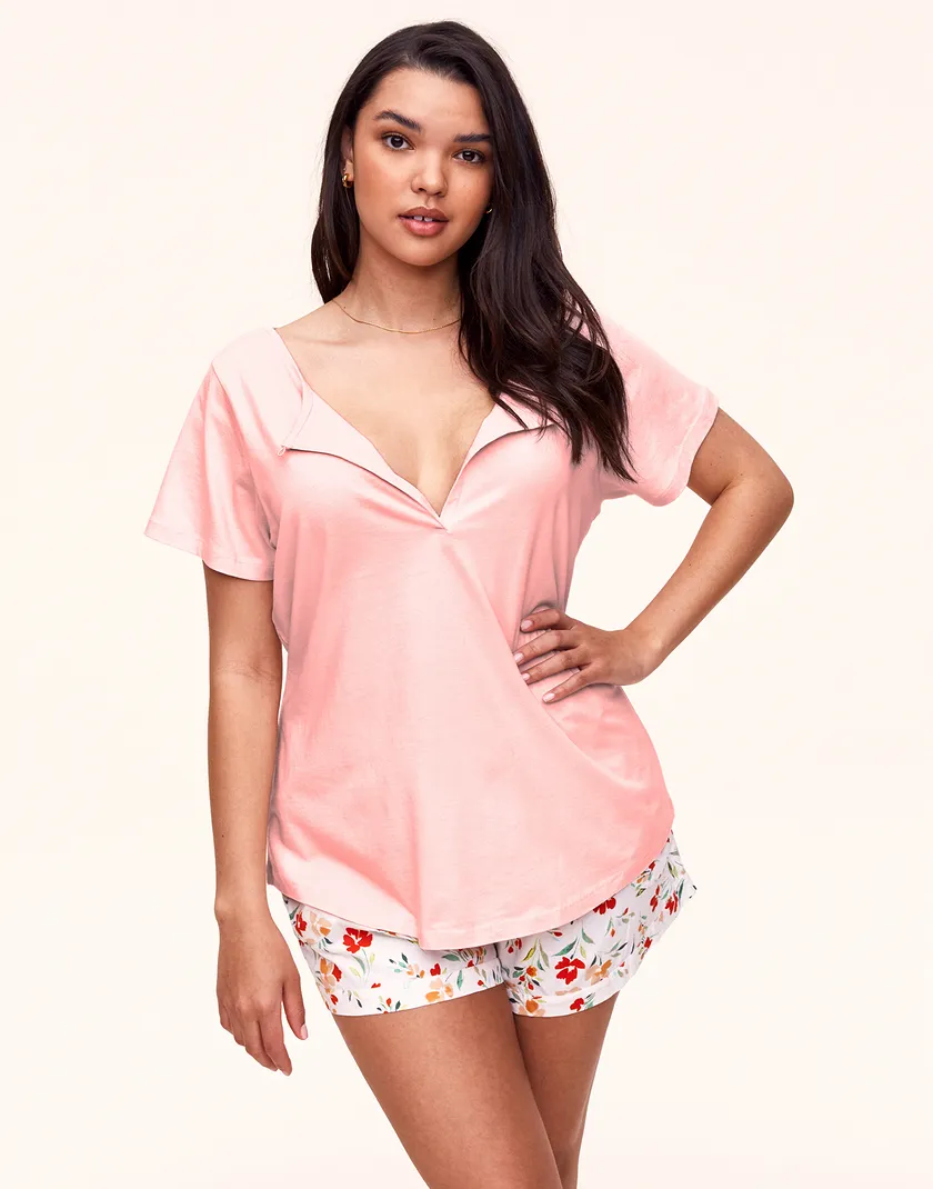 Jacquelyn Light Pink Plus sleepwear bundle Model 5