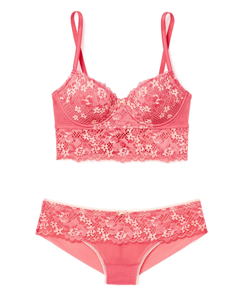 Pacchi Dark Pink 2 Lightly Lined bra bundle Still 3