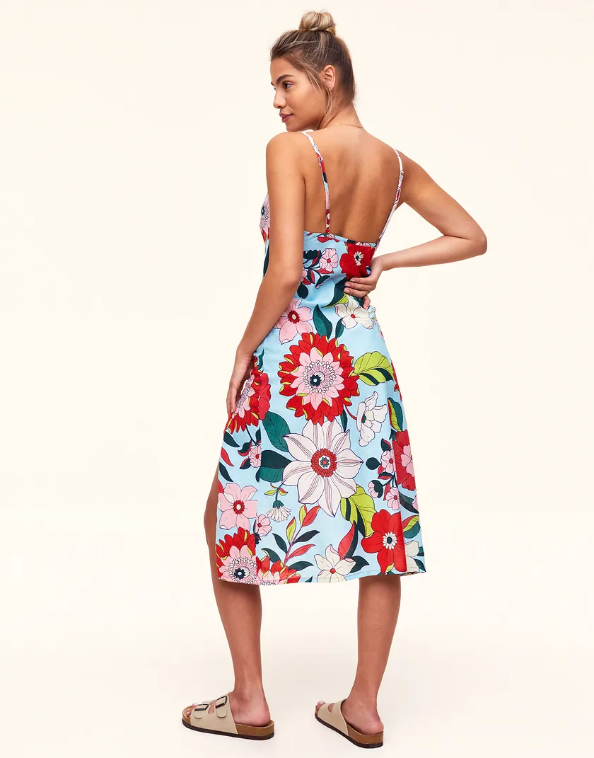 Analise Floral Blue lounge bundle Model 6