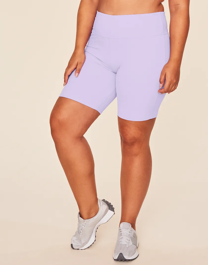 Cali Biker Short Medium Purple Plus activewear bundle Model 2