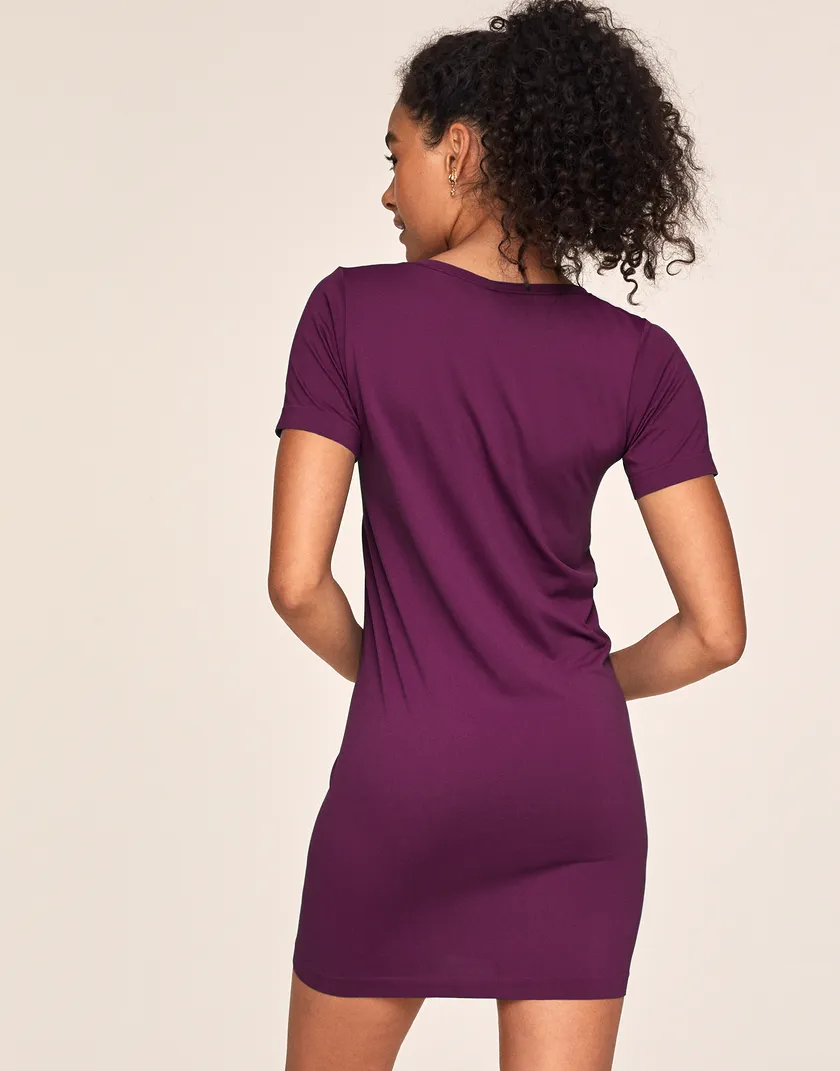 The Ultimate Sleep Tee Dark Purple sleepwear bundle Model 5