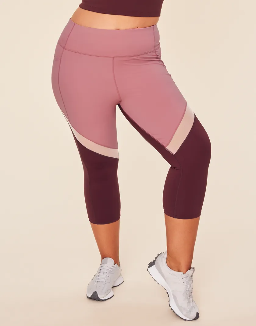 Cali Ventilation Crop Medium Purple Plus activewear bundle Model 2