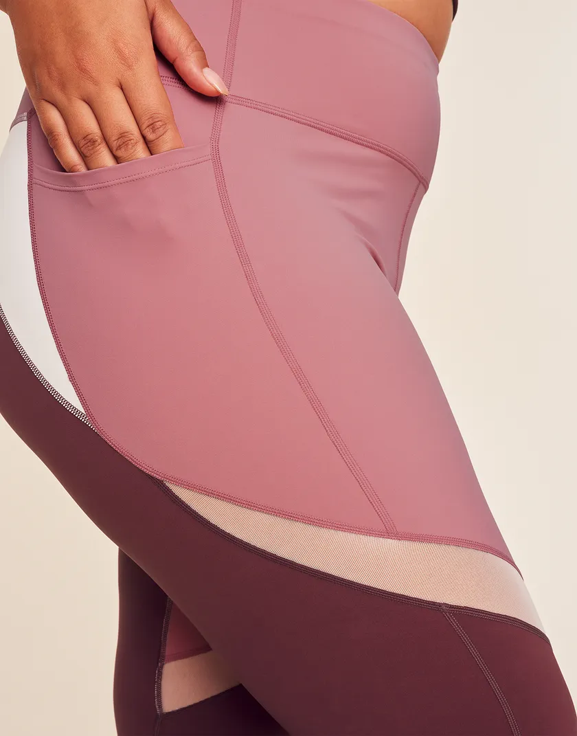 Cali Ventilation Crop Medium Purple Plus activewear bundle Model 5