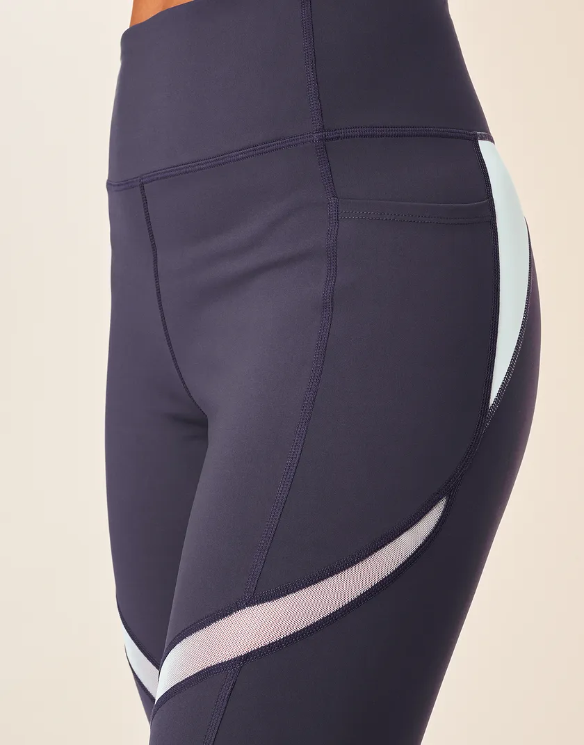 Cali Ventilation Crop Dark Gray activewear bundle Model 4