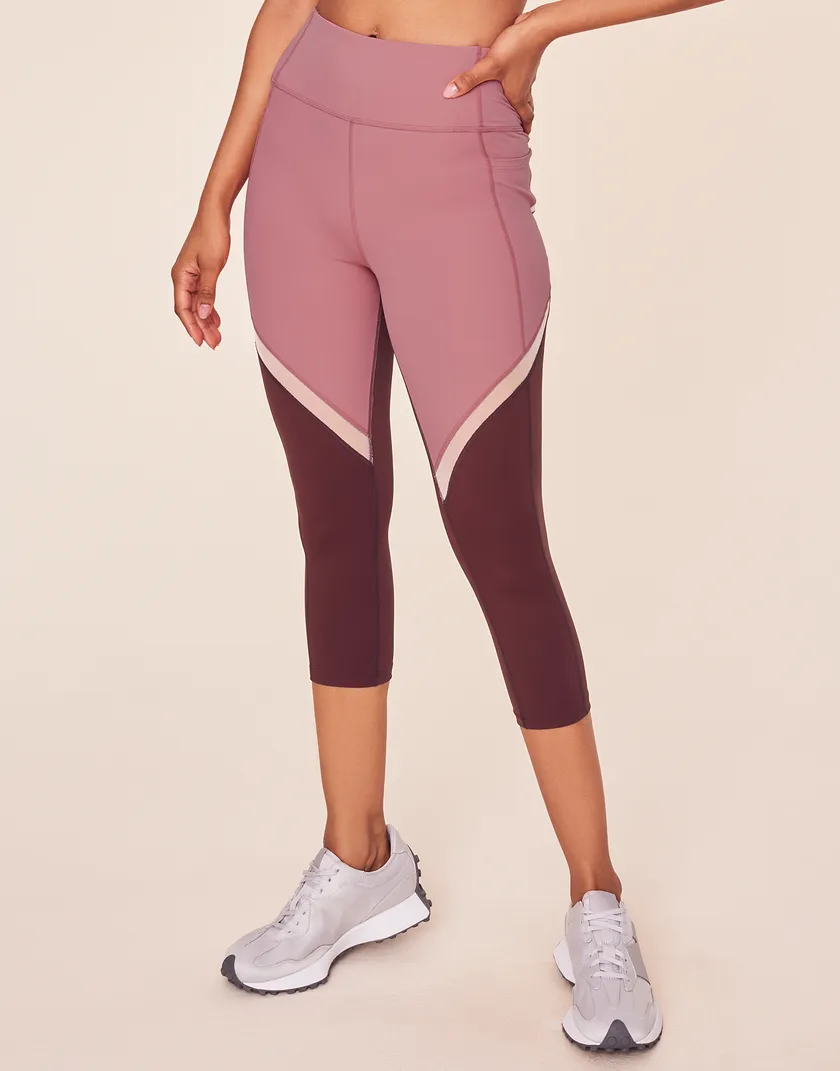 Cali Ventilation Crop Medium Purple activewear bundle Model 4