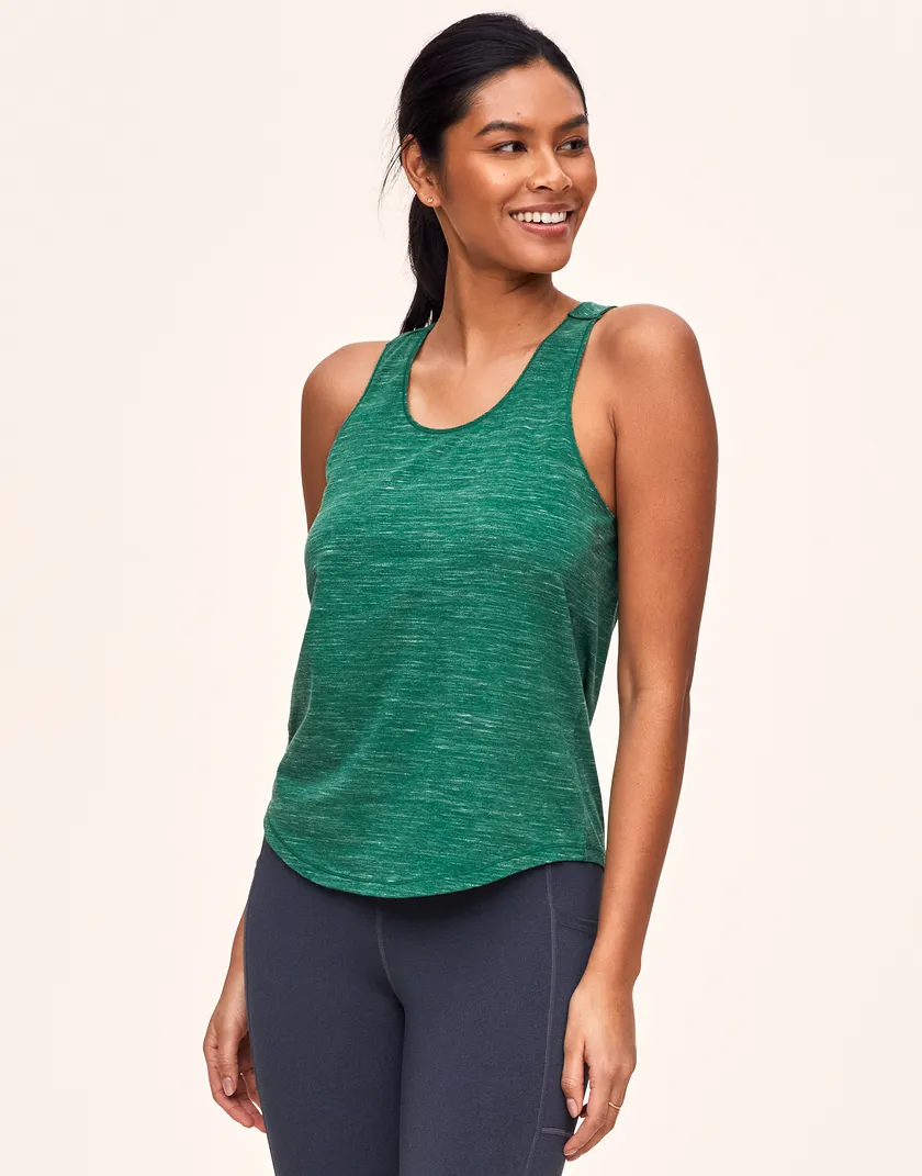 Allie Active Tank Dark Green activewear bundle Model 4