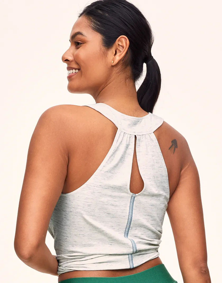 Allie Active Tank White activewear bundle Model 6