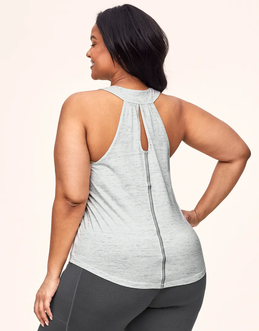 Allie Active Tank White Plus activewear bundle Model 5